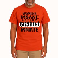 Insane Asylum Inmate With Numbers Halloween Tall T-Shirt