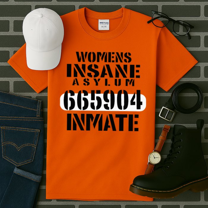 Insane Asylum Inmate With Numbers Halloween Tall T-Shirt