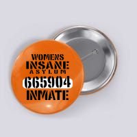 Insane Asylum Inmate With Numbers Halloween Button