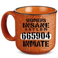 Insane Asylum Inmate With Numbers Halloween 15oz Campfire Ceramic Mug