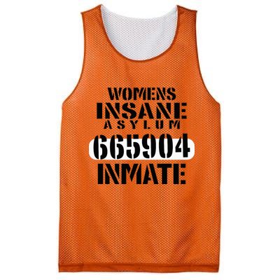 Insane Asylum Inmate With Numbers Halloween Mesh Reversible Basketball Jersey Tank