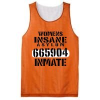 Insane Asylum Inmate With Numbers Halloween Mesh Reversible Basketball Jersey Tank