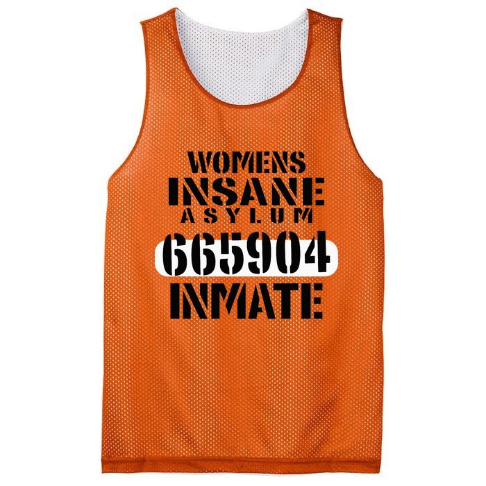 Insane Asylum Inmate With Numbers Halloween Mesh Reversible Basketball Jersey Tank