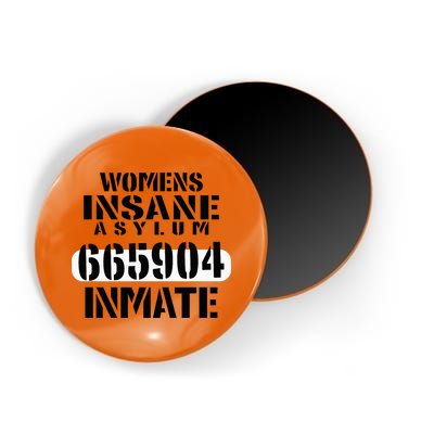 Insane Asylum Inmate With Numbers Halloween Magnet