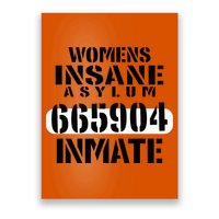 Insane Asylum Inmate With Numbers Halloween Poster