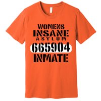 Insane Asylum Inmate With Numbers Halloween Premium T-Shirt