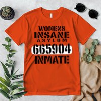 Insane Asylum Inmate With Numbers Halloween Premium T-Shirt