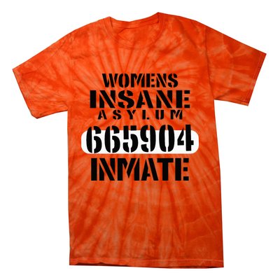 Insane Asylum Inmate With Numbers Halloween Tie-Dye T-Shirt