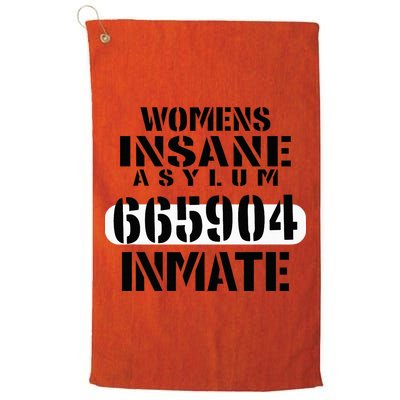 Insane Asylum Inmate With Numbers Halloween Golf Towel