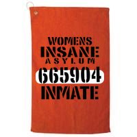 Insane Asylum Inmate With Numbers Halloween Golf Towel
