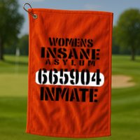 Insane Asylum Inmate With Numbers Halloween Golf Towel