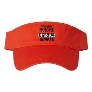 Insane Asylum Inmate With Numbers Halloween Valucap Bio-Washed Visor