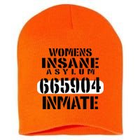 Insane Asylum Inmate With Numbers Halloween Short Acrylic Beanie