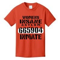 Insane Asylum Inmate With Numbers Halloween Kids T-Shirt