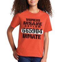 Insane Asylum Inmate With Numbers Halloween Kids T-Shirt