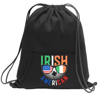 Irish American Ireland Family Roots Us Usa America St Sweatshirt Cinch Pack Bag