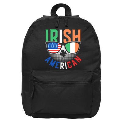 Irish American Ireland Family Roots Us Usa America St 16 in Basic Backpack