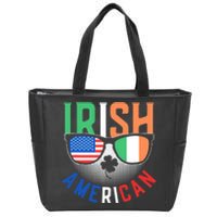 Irish American Ireland Family Roots Us Usa America St Zip Tote Bag