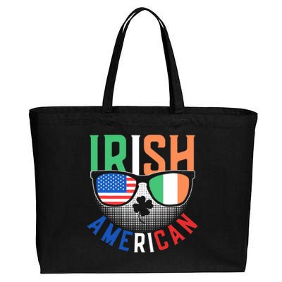 Irish American Ireland Family Roots Us Usa America St Cotton Canvas Jumbo Tote