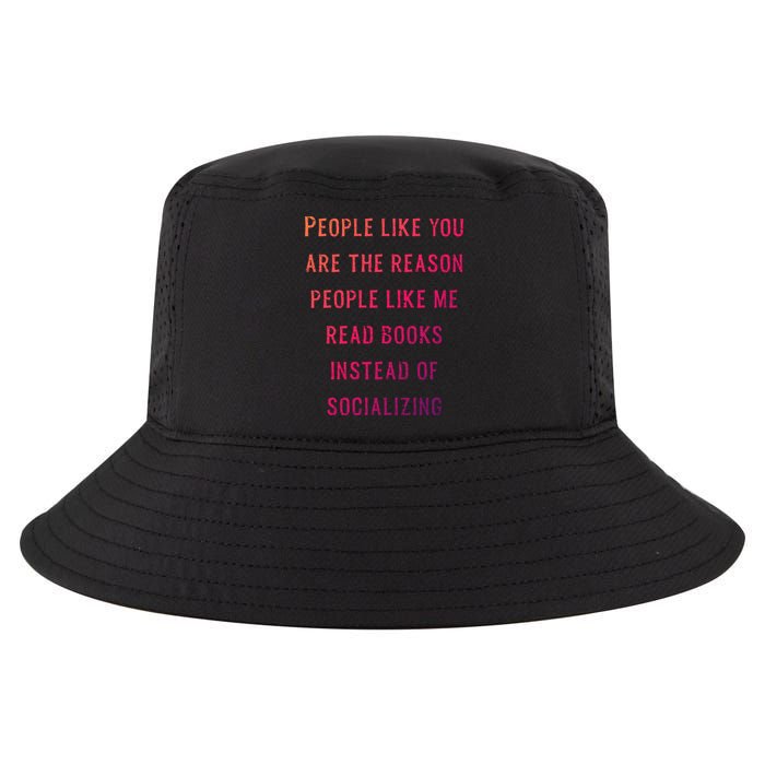 Introvert Antisocial Id Rather Be Reading Gift Cool Comfort Performance Bucket Hat
