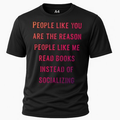 Introvert Antisocial Id Rather Be Reading Gift Performance Shirt