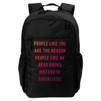 Introvert Antisocial Id Rather Be Reading Gift Backpack