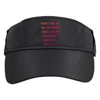 Introvert Antisocial Id Rather Be Reading Gift Adult Drive Performance Visor