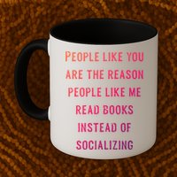 Introvert Antisocial Id Rather Be Reading Gift Mug