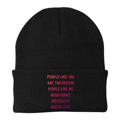 Introvert Antisocial Id Rather Be Reading Gift Beanie