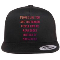 Introvert Antisocial Id Rather Be Reading Gift Flatbill Hat