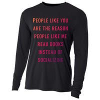 Introvert Antisocial Id Rather Be Reading Gift Cooling Performance Long Sleeve Crew