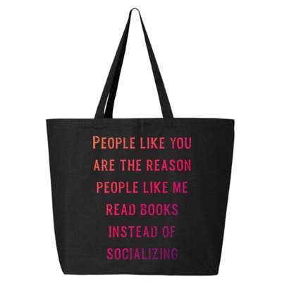Introvert Antisocial Id Rather Be Reading Gift 25L Jumbo Tote