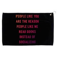 Introvert Antisocial Id Rather Be Reading Gift Grommeted Golf Towel