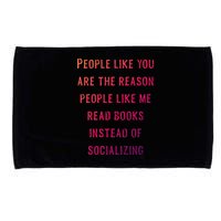 Introvert Antisocial Id Rather Be Reading Gift Microfiber Hand Towel