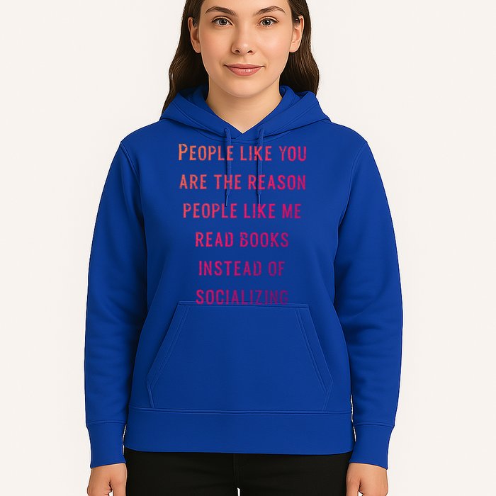 Introvert Antisocial Id Rather Be Reading Gift Hoodie