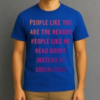 Introvert Antisocial Id Rather Be Reading Gift T-Shirt