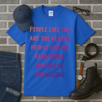 Introvert Antisocial Id Rather Be Reading Gift Tall T-Shirt