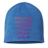Introvert Antisocial Id Rather Be Reading Gift Sustainable Beanie