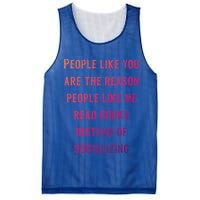 Introvert Antisocial Id Rather Be Reading Gift Mesh Reversible Basketball Jersey Tank