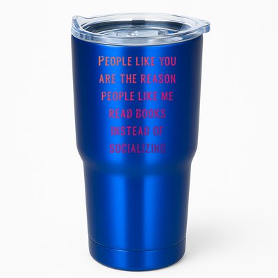 Introvert Antisocial Id Rather Be Reading Gift Tumbler