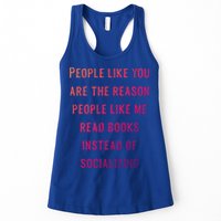 Introvert Antisocial Id Rather Be Reading Gift Womens Tank Top