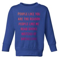 Introvert Antisocial Id Rather Be Reading Gift Toddler Sweatshirt