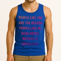 Introvert Antisocial Id Rather Be Reading Gift Tank Top