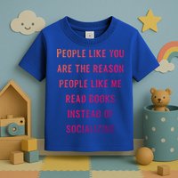 Introvert Antisocial Id Rather Be Reading Gift Toddler T-Shirt