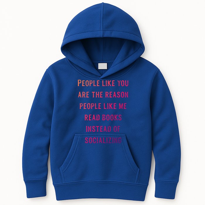 Introvert Antisocial Id Rather Be Reading Gift Kids Hoodie