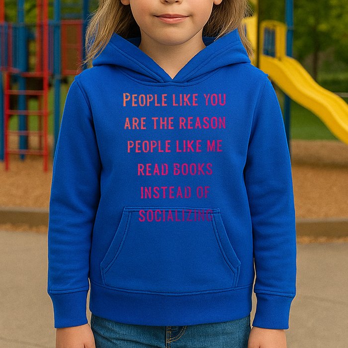 Introvert Antisocial Id Rather Be Reading Gift Kids Hoodie