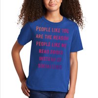 Introvert Antisocial Id Rather Be Reading Gift Kids T-Shirt