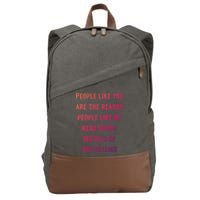 Introvert Antisocial Id Rather Be Reading Gift Cotton Canvas Backpack