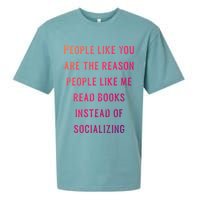 Introvert Antisocial Id Rather Be Reading Gift Sueded Cloud Jersey T-Shirt