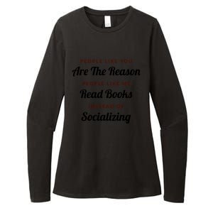 Introvert Antisocial Id Rather Be Reading Gift Womens CVC Long Sleeve Shirt